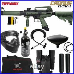 Maddog Tippmann Cronus Tactical Private HPA Paintball Gun Starter Package Olive