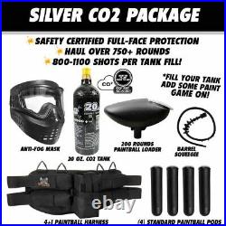 Maddog Tippmann Cronus Tactical Silver CO2 Paintball Gun Starter Package Tan