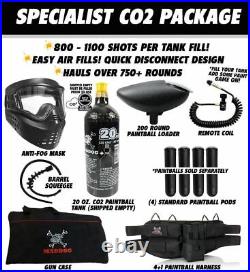 Maddog Tippmann Cronus Tactical Specialist CO2 Paintball Gun Starter Package Tan