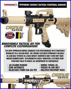 Maddog Tippmann Cronus Tactical Specialist CO2 Paintball Gun Starter Package Tan