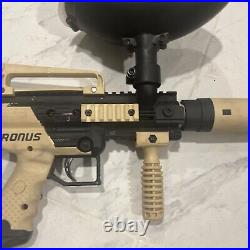 Maddog Tippmann Cronus Tactical Specialist HPA Paintball Gun package tan black