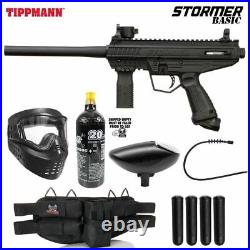 Maddog Tippmann Stormer Basic Silver Paintball Gun Marker Starter Package Black