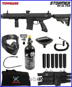 Maddog Tippmann Stormer Elite Dual Fed Corporal HPA Paintball Gun Starter Pack