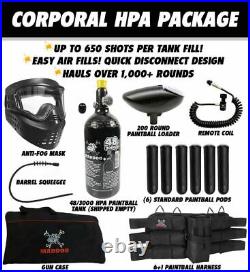 Maddog Tippmann Stormer Elite Dual Fed Corporal HPA Paintball Gun Starter Pack