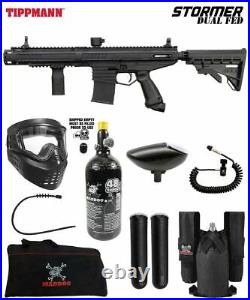 Maddog Tippmann Stormer Elite Dual Fed Private HPA Paintball Gun Starter Pack