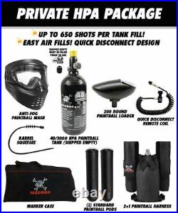 Maddog Tippmann Stormer Elite Dual Fed Private HPA Paintball Gun Starter Pack