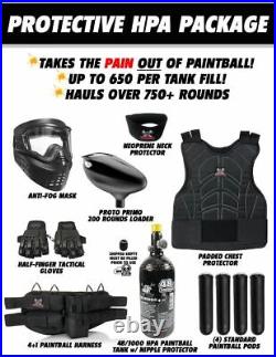 Maddog Tippmann Stormer Elite Dual Fed Protective HPA Paintball Gun Starter Pack