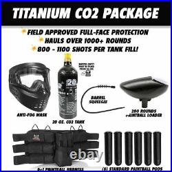 Maddog Tippmann Stormer Tactical Titanium Paintball Gun Marker Starter Package