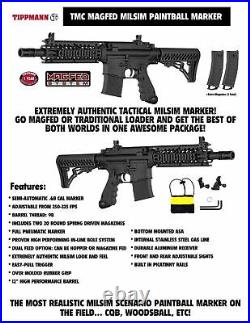 Maddog Tippmann TMC MAGFED Private CO2 Paintball Gun Starter Package Black