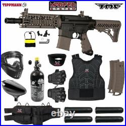 Maddog Tippmann TMC MAGFED Protective HPA Paintball Gun Starter Package Tan