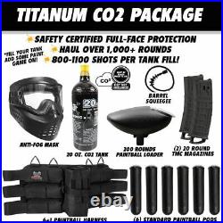 Maddog Tippmann TMC MAGFED Titanium CO2 Paintball Gun Marker Starter Kit Black