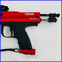 Mercury Rise Venom Red Blue Semi Auto. 50 Caliber Paintball Gun Marker Lot of 2