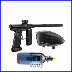 Mini GS Paintball Gun Combo- Dust Black/ Dust Black