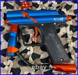 NEW Azodin Blitz 4 Paintball Gun Dust Blue/Polished Orange