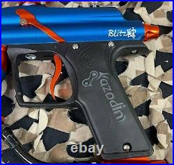 NEW Azodin Blitz 4 Paintball Gun Dust Blue/Polished Orange