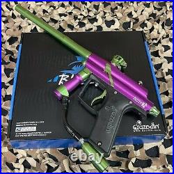 NEW Azodin Blitz 4 Paintball Gun Dust Purple/Polished Green