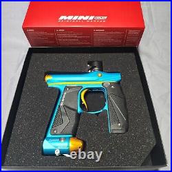 NEW Empire Mini GS Paintball Gun with 2 Piece Barrel Dust Blue/Dust Gold