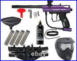 New Kingman Spyder Victor Epic Complete Paintball Gun Package Kit Gloss Purple