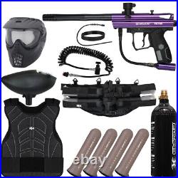 New Spyder Victor Light Gunner Paintball Gun Package Kit Purple