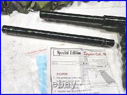 Old School Spyder Special Edition SE Paintball Gun & Rare 2 Barrel Set Free Ship