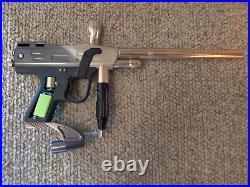 PMI Piranha EVO Gold Fade Paintball Gun Marker with Evil Detonator Regulator Rare