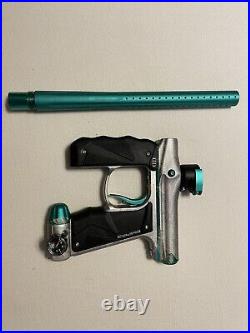 Paintball Gun Mini GS Grey/Teal With Laser Engraved Aloha, With Hk Army Hopper