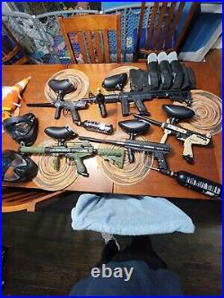 Paintball gun lot used 4 tippmans and 1 gryphon fx 98 custom cronus paintball