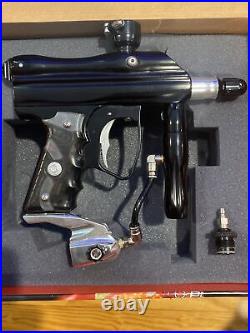 Rare SmartParts Nerve Freak Paintball Gun Black & Silver & Accessories Nice Lot