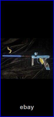 Shocker AMP Paintball Marker Gun Blue / Black Combo