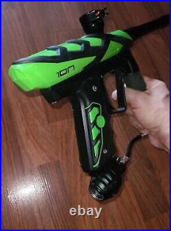 Smart Parts ION Electronic Paintball Marker Gun Alien Green Grenade Drop Forward