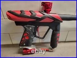 Smart Parts ION Paintball Gun Marker Red with upgrades! Hybrid, Phat