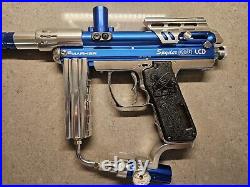 Spyder AMG LCD Paintball Marker Gun Blue Electronic W Case Rare