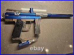 Spyder AMG LCD Paintball Marker Gun Blue Electronic W Case Rare