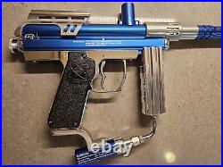 Spyder AMG LCD Paintball Marker Gun Blue Electronic W Case Rare