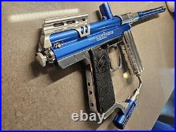 Spyder AMG LCD Paintball Marker Gun Blue Electronic W Case Rare