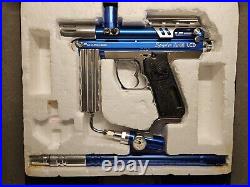 Spyder AMG LCD Paintball Marker Gun Blue Electronic W Case Rare