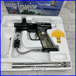 Spyder Imagine Paintball Gun Electronic E Marker Black Chrome LED Power Fires