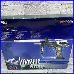 Spyder Imagine Paintball Gun Electronic E Marker Black Chrome LED Power Fires