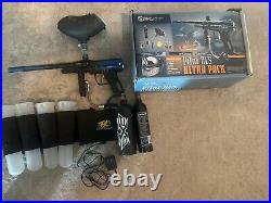 Spyder Pilot ACS Paintball gun Bundle Black Blue Electronic Semi, Burst, Auto