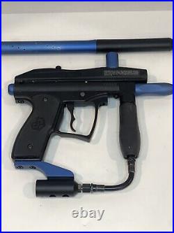 Spyder TS Black/Blue Tactical Semi-Automatic Paintball Marker Gun Combo Kit Box