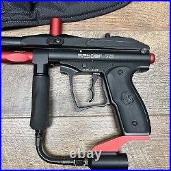 Spyder TS Black/Red Tactical Semi-Automatic Paintball Marker Gun Bundle-see Pic