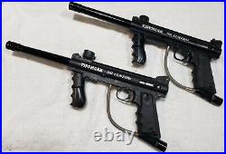 TWO Tippmann Model 98 Custom Paintball Gun + Barrel & New Ball Detent WORK GREAT