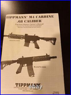 Tippman M4 Carbine. 68 Caliber Mag Fed, Paintball Gun, Black, Very Lightly used