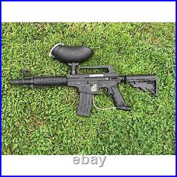 Tippman US Army Alpha Black Tactical Paintball Gun with Barrel and Stock