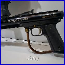 Tippmann 68-Carbine Paintball Gun- Black Armson-13 Rifled Barrel, VL200 Hopper