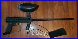 Tippmann 98 Custom Paintball Marker Gun w 20 Sniper Barrel, Hopper, Pod TESTED