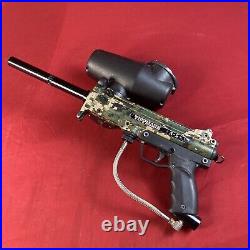 Tippmann A-5 Paintball Gun & Barrel + Tippmann Feeder WithHopper Camouflage