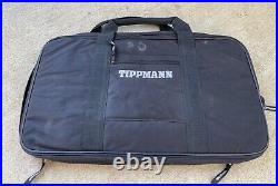 Tippmann A-5 with Cyclone Feeder Paintball Gun Black Upgrades and Bag/Case