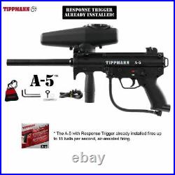 Tippmann A-5 with Response Trigger Paintball Gun A5 Black