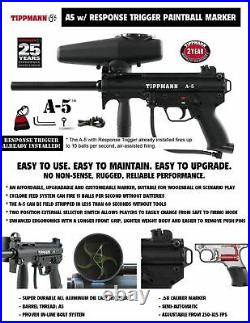 Tippmann A-5 with Response Trigger Paintball Gun A5 Black